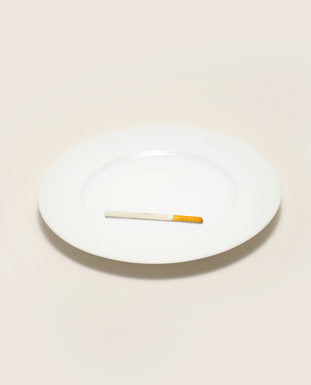 Smoke Break Hand Painted Porcelain Plate Set - Motte Studio