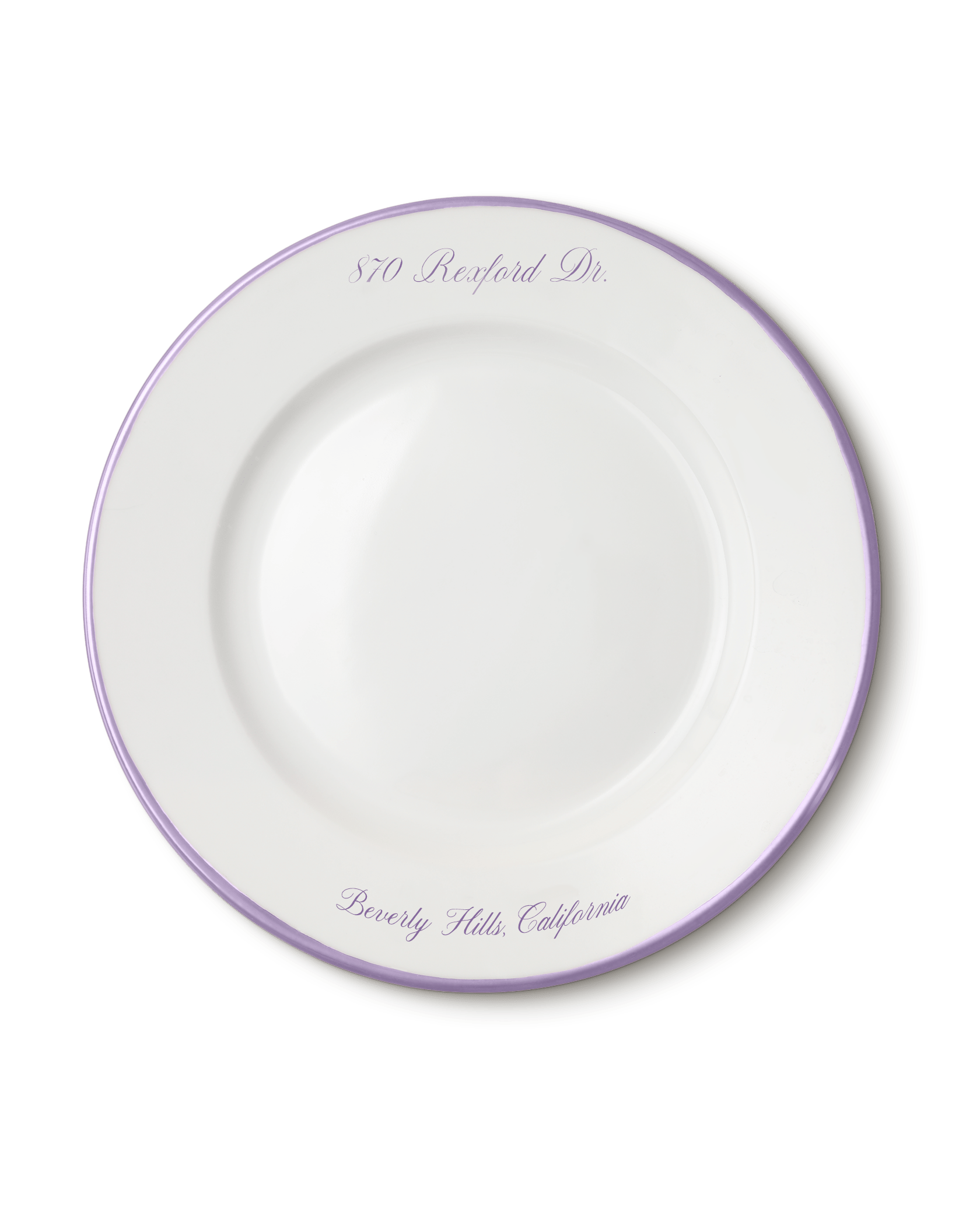Personalized Housewarming Porcelain Dinner Plates - Motte Studio