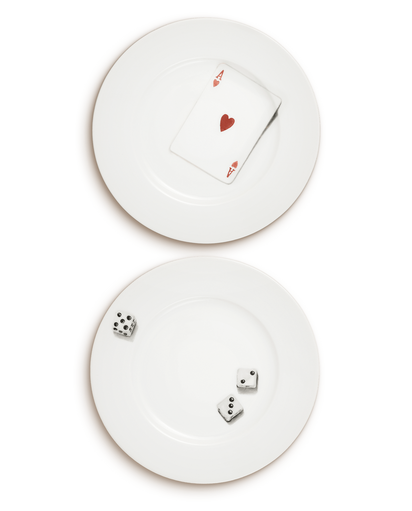 Game Night | Hand Painted Porcelain Dessert Plates (Set of 2) - Motte Studio