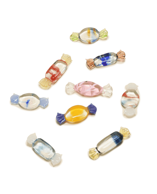Miniature Glass Candy Figurines - Utensil Rests, Set of 4 - Motte Studio