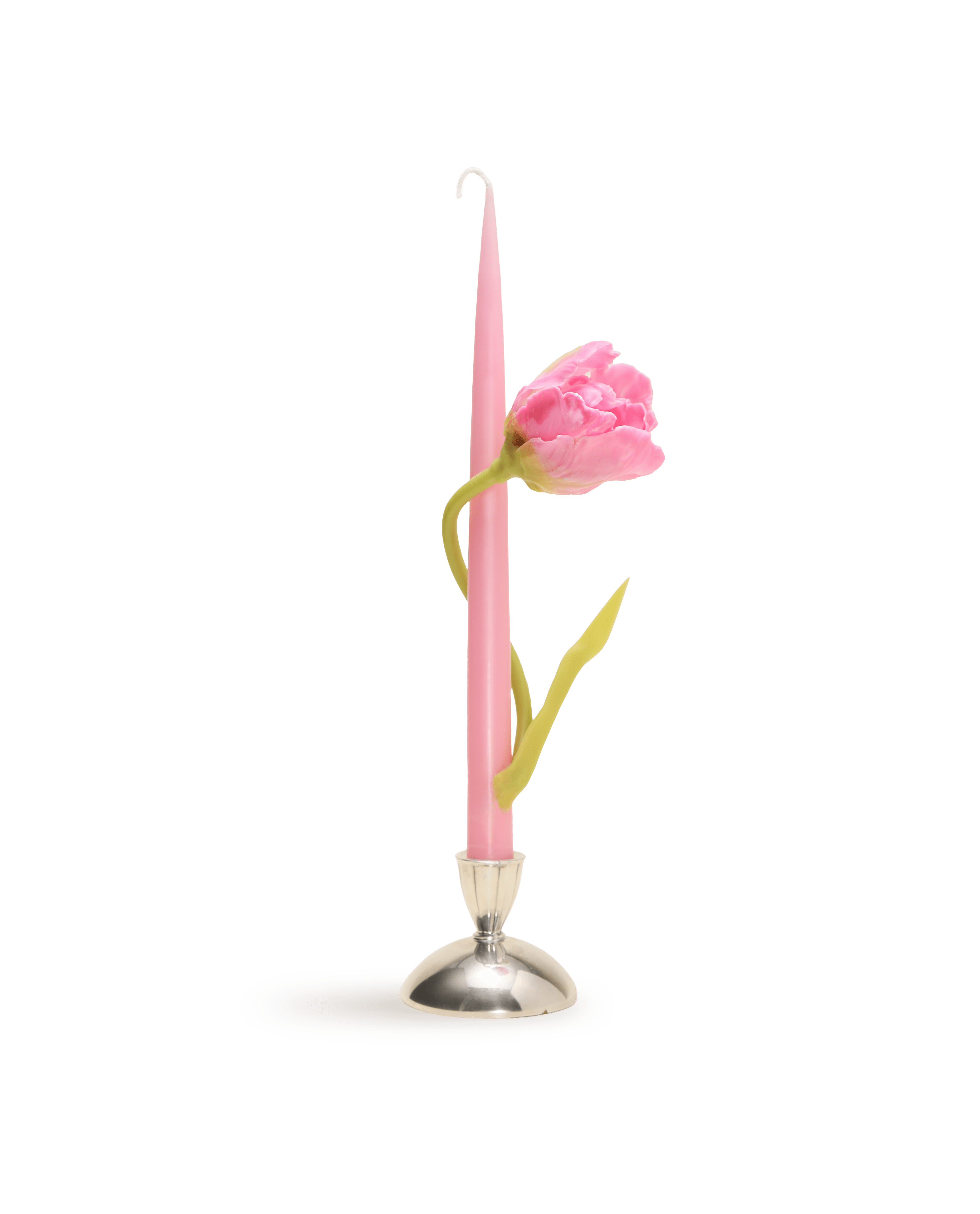 Pink Tulip Taper Candle - Motte Studio
