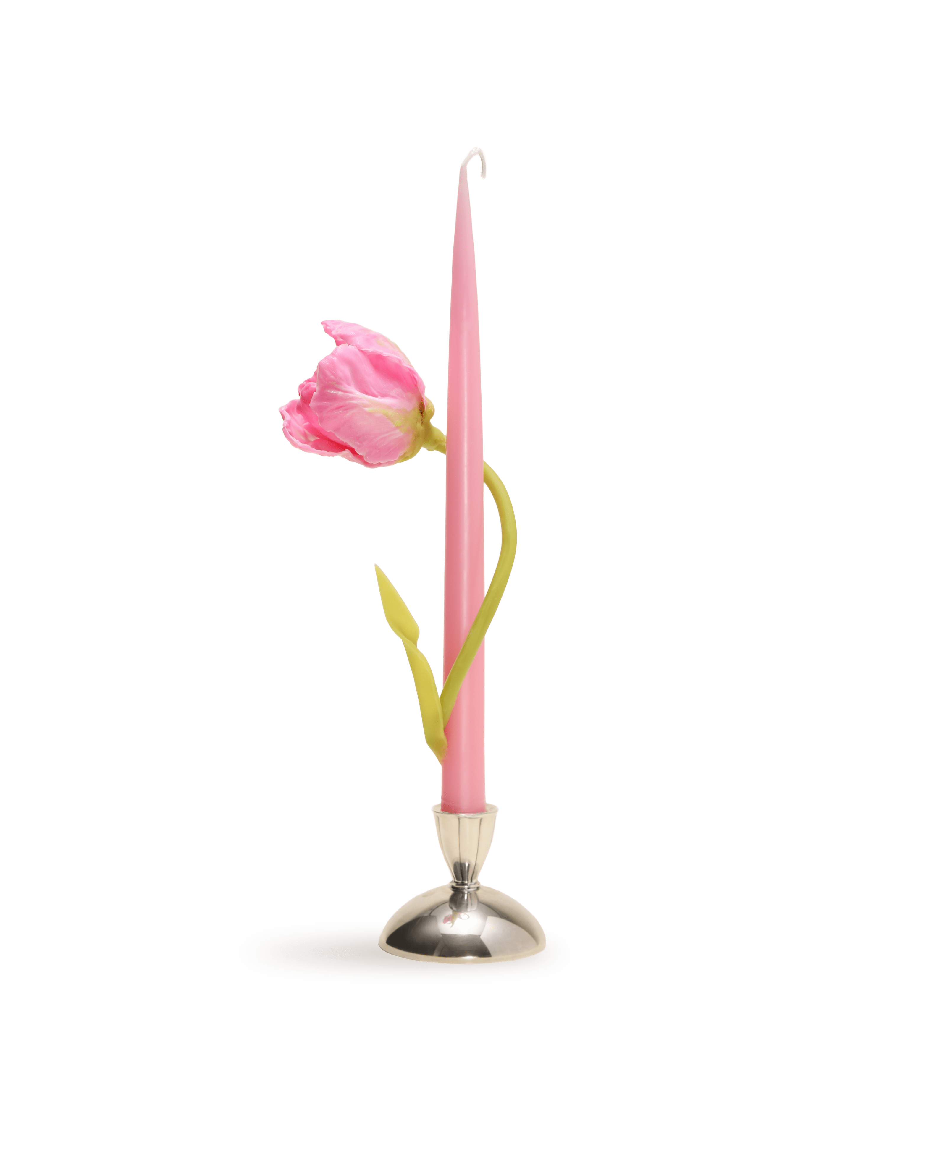 Pink Tulip Taper Candle - Motte Studio