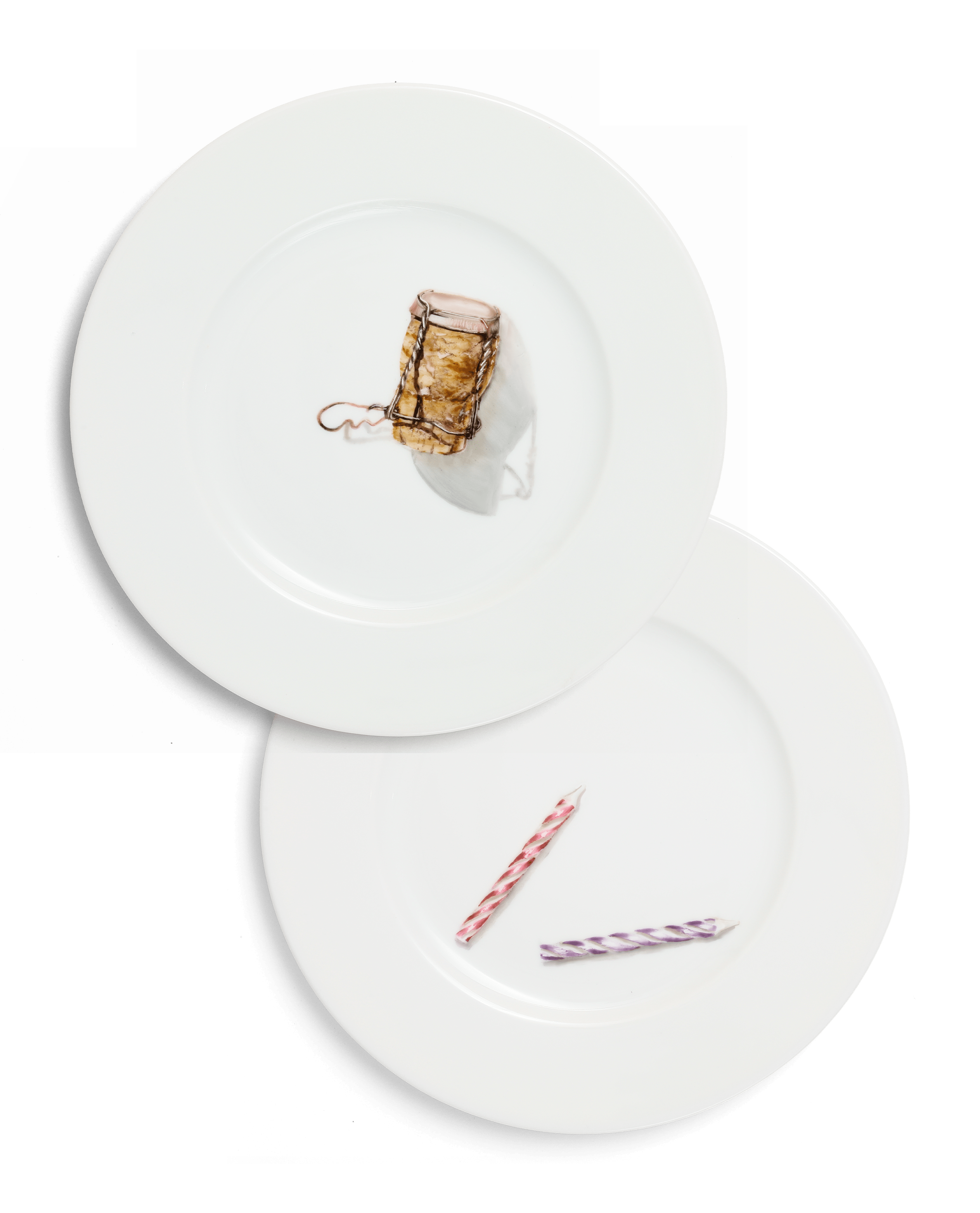 Birthday Toast | Hand Painted Dessert Plate Set - Motte Studio