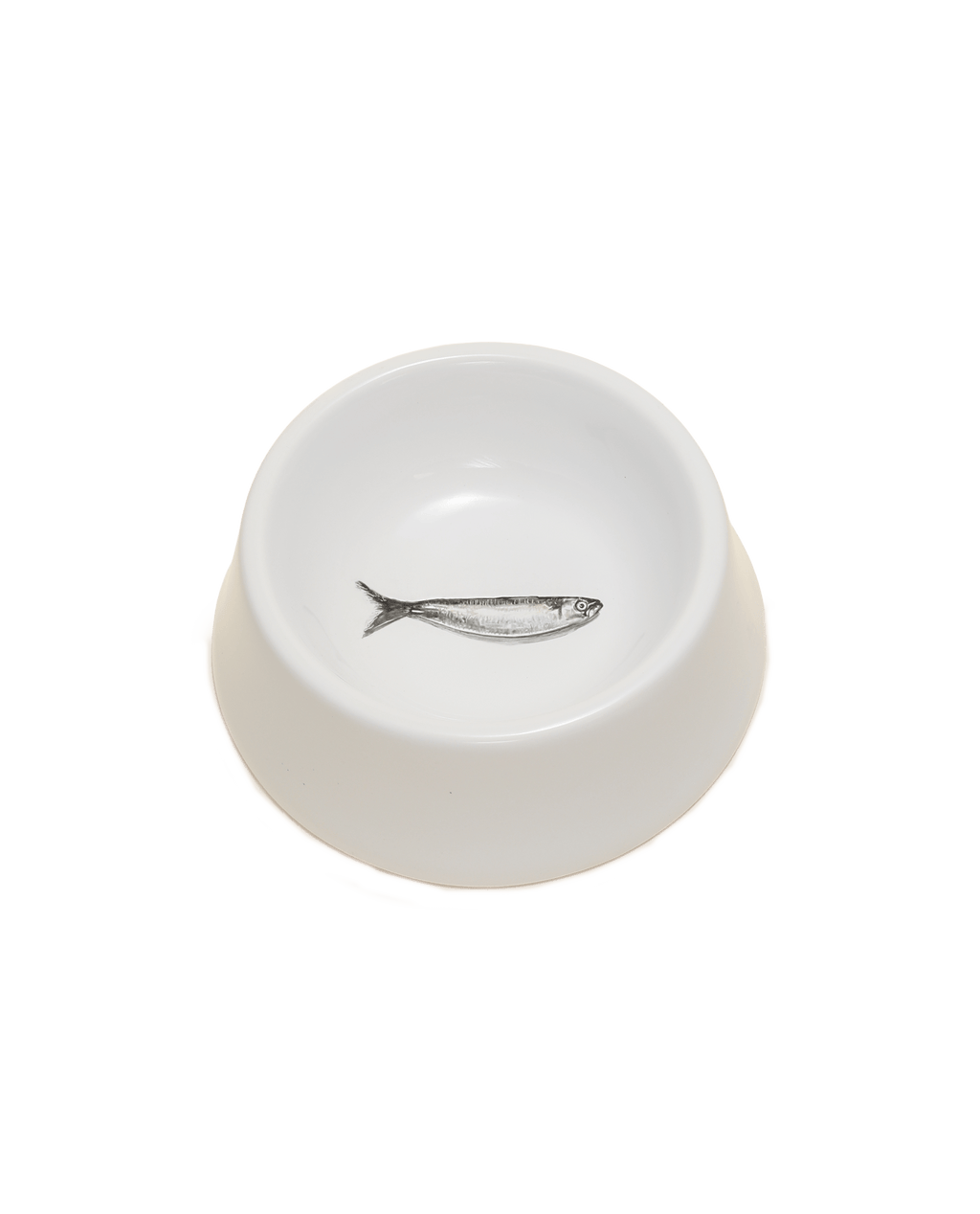 Sardine Hand Painted Porcelain Cat Bowl - Motte Studio